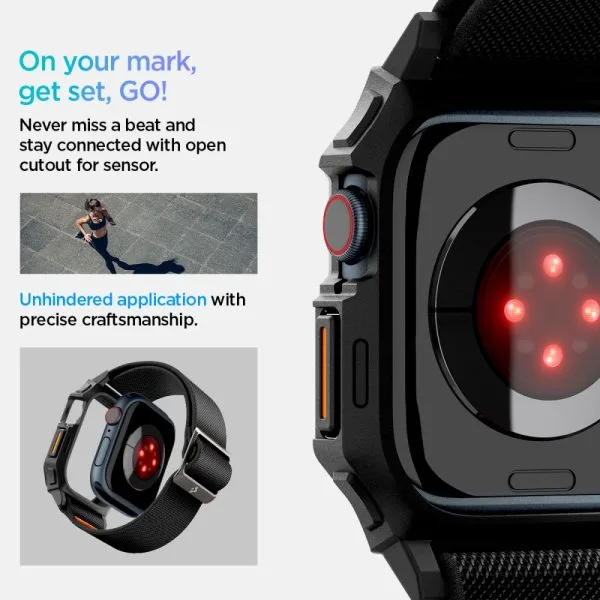 Λουράκι με Θήκη Apple Watch 11/10 46mm Spigen Lite Fit Pro Matte Black (ACS08609) - Image 13